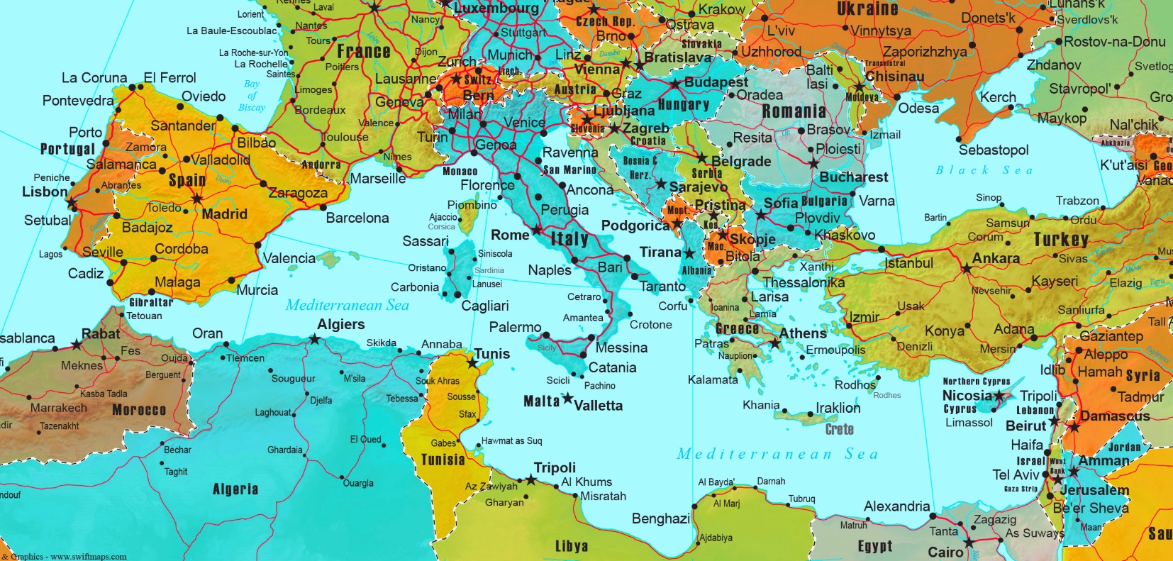 Mediterranean countries Mediterranean countries